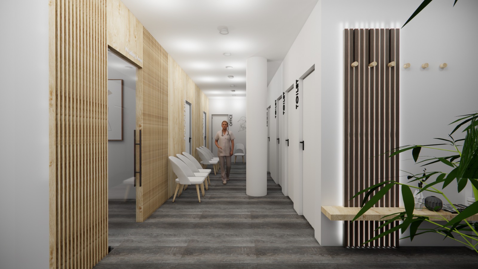 Praxisräume Frauenarzt Dr. Qerozi Duisburg mit modernen Behandlungszimmern