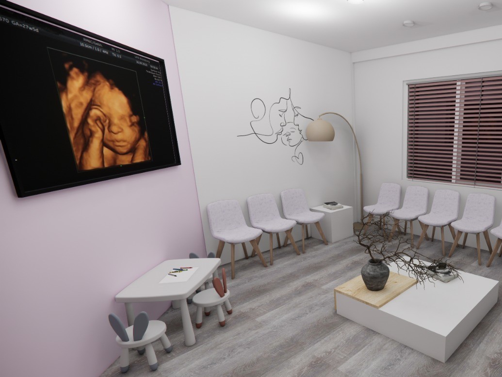 Komfortabler Wartebereich Frauenarzt Duisburg-Hamborn mit bequemen Sitzgelegenheiten